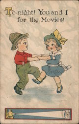 To-night! You and I for the Movies Postcard