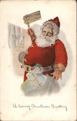 A Loving Christmas Greeting Postcard
