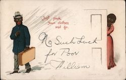Just Pack, Your Clothes and Go. Postcard