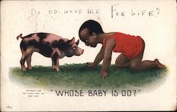 Whose Baby is OO? Black Americana Postcard Postcard Postcard