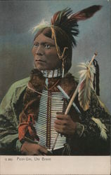 Poor-Um, Ute Brave Postcard