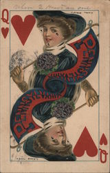 Queen of Hearts, Pennsylvania Postcard