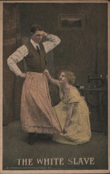 The White Slave: Husband in Apron Postcard