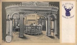 BPOE Lodge Interior, Phila. 1907 Postcard