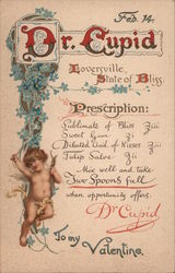 Dr. Cupid, Loversville, State of Bliss, Prescription Postcard