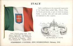 Italy Flag Postcard