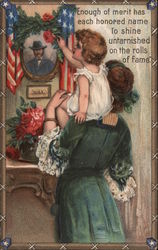 Memorial Day Mother & Child Postcard