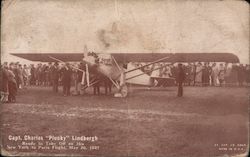 Capt. Charles "Plucky" Lindbergh Arcade Card