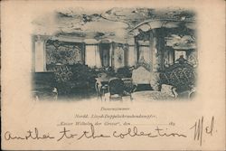Damenzimmer, Nordd, Lloyd-Doppelschraubendampfer "Kaiser Wilhelm" Postcard
