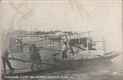 robison's Curtiss Hydro-Aeroplane 1911 Postcard