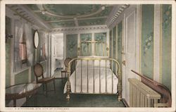 A Stateroom, Steamer City of Cleveland Postcard