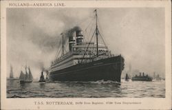 T.S.S. Rotterdam Postcard