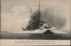 U.S. Battleship Nebraska Postcard
