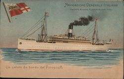 Navigazione Generale Italiano, Societa Riunite Florio-Rubattino Postcard