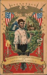 In memory of the centennial anniversary of Abraham Lincoln Postcard