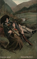 Lovers of all Nations: American Wild West Postcard