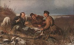 V.G. Peroff: "Halt of the Huntsmen" Postcard