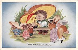 The Umbrella Man Postcard