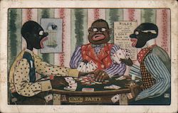 A Cinch Party Black Americana Postcard Postcard Postcard