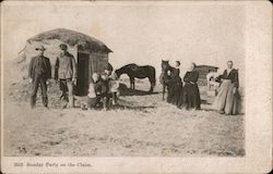 Sunday Party on the Claim Postcard