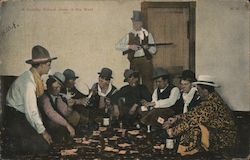 A Sunday School Class in the West Postcard