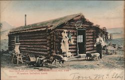 A Western Bachelor's Home Postcard