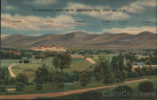 Presidential Range and Mt. Washington Hotel Bretton Woods New Hampshire