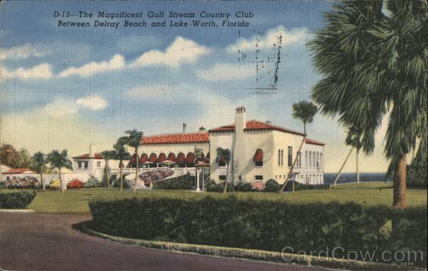 The Magnificent Gulf Stream Country Club Between Delray Beach and Lake Worth Florida