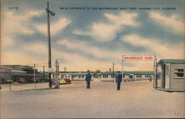 Main Entrance to the Wainwright Ship Yard Panama City Florida