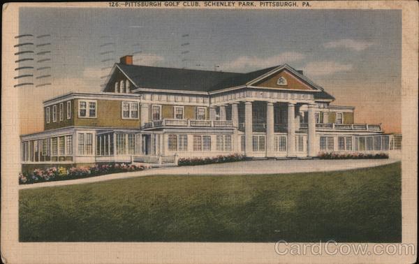 Pittsburgh Golf Club, Schenley Park Pennsylvania