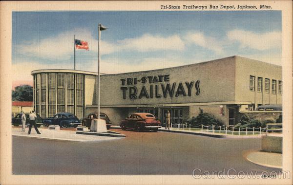 Tri-State Trailways Bus Depot Jackson Mississippi