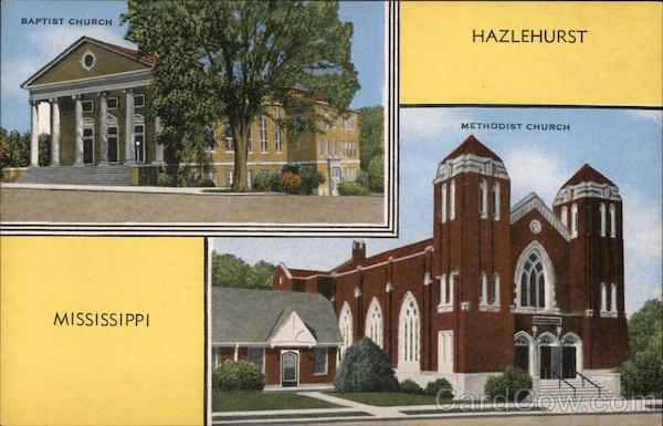 Baptist & Methodist Church Hazlehurst Mississippi