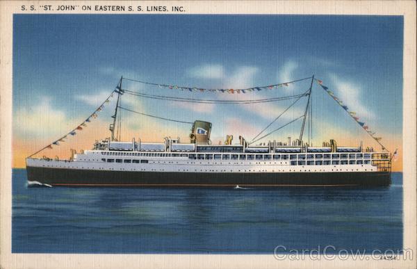 SS St. John on Eastern SS Lines, Inc. Steamers