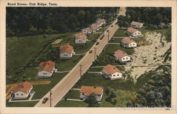 Road Scene, Birthplace of the Atomic Bomb Oak Ridge Tennessee