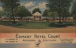 Edmary Hotel Court Postcard