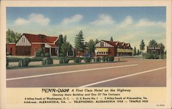 Penn-Daw A First Class Hotel on the Highway Alexandria, VA Postcard Postcard Postcard