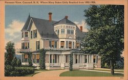Pleasant View, Where Mary Baker Eddy Resided from 1892-1908. Concord, NH Postcard Postcard Postcard
