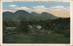 Three Sisters from 5th Fairway, Municipal Golf Course Postcard