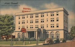 Hotel Carroll Gaffney, SC Postcard Postcard Postcard