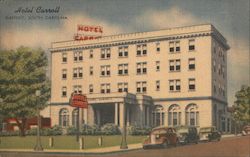 Hotel Carroll Gaffney, SC Postcard Postcard Postcard