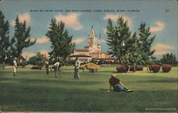 Miami Biltmore Hotel and Golf Course, Coral Gables Florida Postcard Postcard Postcard