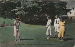 Putting Green, Mansion House Postcard