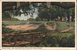 Second Green - Sea Island Golf Club Course Postcard