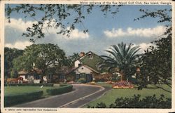 Motor Entrance of the Sea Island Golf Club Postcard