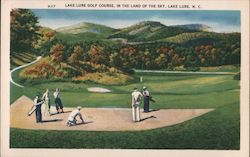 Lake Lure Golf Course, In the Land of the Sky Postcard