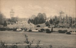 Bedford Gardens Greens Farms, CT Postcard Postcard Postcard