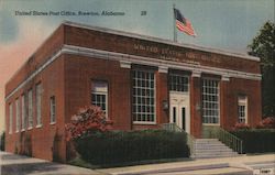 United States Post Office Brewton, AL Postcard Postcard Postcard