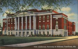 Auditorium, University of Alabama Tuscaloosa, AL Postcard Postcard Postcard