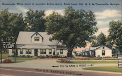 Thomasville Motor Court Georgia Postcard Postcard Postcard