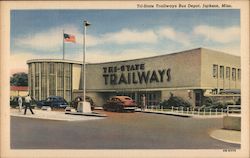 Tri-State Trailways Bus Depot Jackson, MS Postcard Postcard Postcard